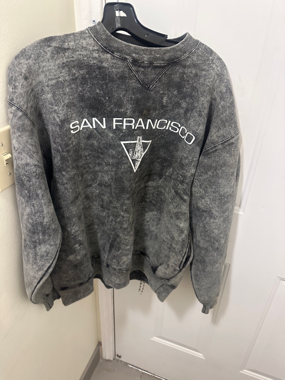 San Francisco Graphic women’s / Men's Crewneck Sweatshirt - Washed Charcoal